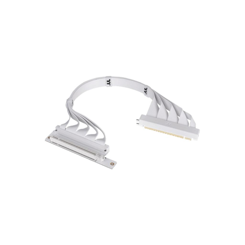 COOLING & FANS THERMALTAKE PCI-E 4.0 Dual 90 Degree Riser Cable 400mm Snow/90? Adapter/