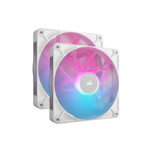 COOLING & FANS CORSAIR RX140 RGB, Dual Fan Kit, White (CO-9051024-WW)/5Y