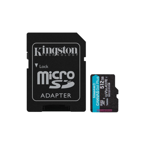 SD CARD KINGSTON KINGSTON Canvas Go! Plus Class 10 microSD Cards(SDCG3/512GB)