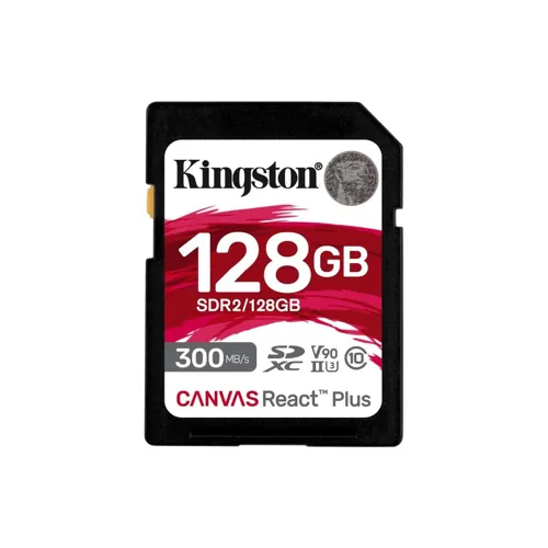 SD CARD KINGSTON KINGSTON Canvas React Plus SD เมมโมรี่การ์ด 128GB