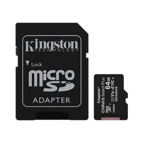 KINGSTON 64GB CANVAS Selection Plus SDCS2|64GB (เมมโมรี่การ์ด)