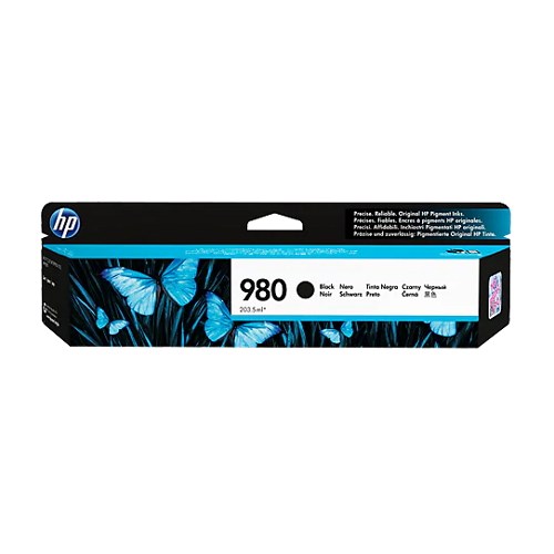 HP 980 Black Original Ink Cartridge (D8J10A)