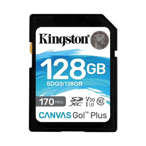 KINGSTON 128GB CANVAS Go! Plus SD Card SDG3|128GB (เมมโมรี่การ์ด)