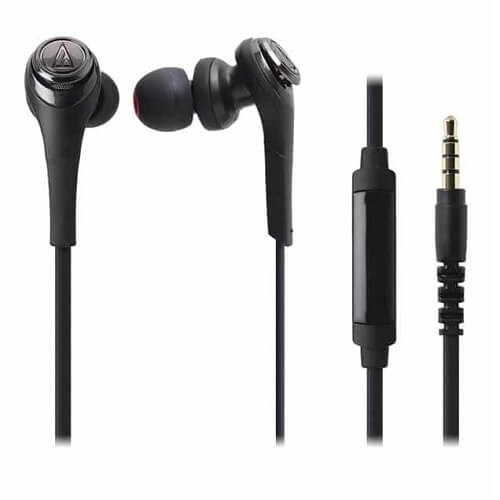 Audio-Technica Solid Bass Inner Earphone W|Remote & Mic (ATH-CKS550iS)