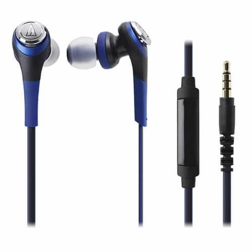 Audio-Technica Solid Bass Inner Earphone W|Remote & Mic (ATH-CKS550iS)