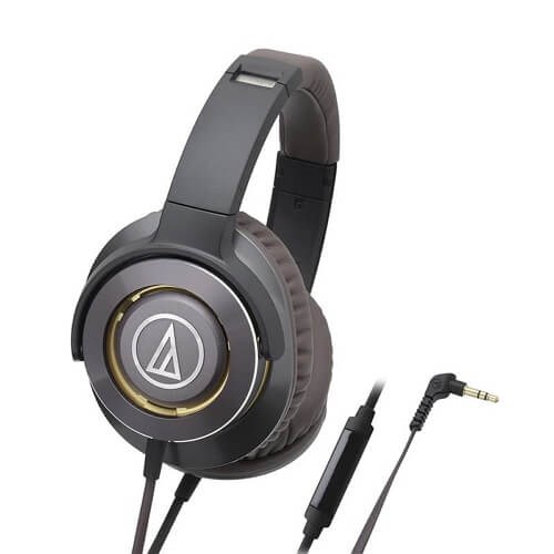 Audio-Technica Solid Bass Headphones W|Remote mic (ATH-WS770iS)