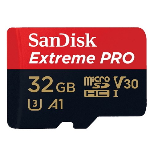SanDisk 32GB Extreme PRO microSDHC Card UHS-I C10 U3 100MB|s (SDSQXCG-032G-GN6MA)