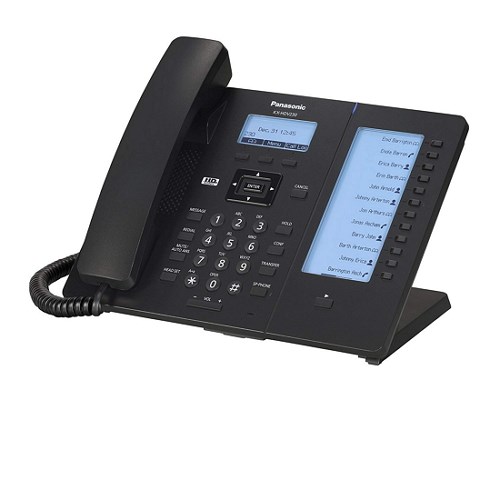 Panasonic Corded SIP Phone 2 LAN Port with Self-labeling LCD (KX-HDV230XB)