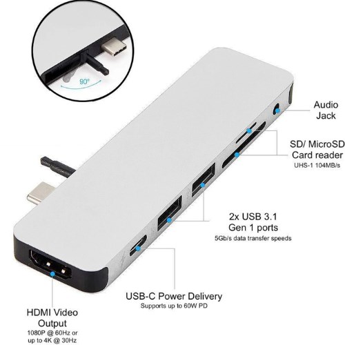 HyperDrive DUO 7-in-2 USB-C Hub (HPD-HD28C)