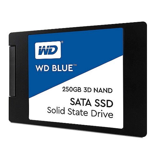 WD Blue 250GB 3D NAND SSD SATA-III 6Gb|s 2.5-Inch Internal SSD Drive (WDS250G2B0A)