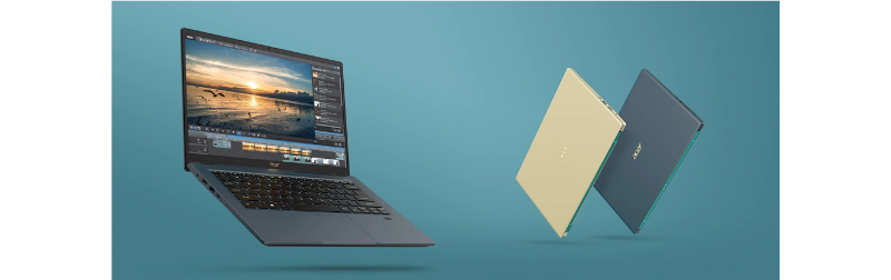 Acer Swift 3X SF314-510G-56T6 Notebook (NX.A0YST.00B) (Steam Blue) (โน๊ตบุ๊ค)