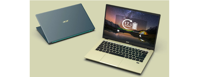 Acer Swift 3X SF314-510G-56T6 Notebook (NX.A0YST.00B) (Steam Blue) (โน๊ตบุ๊ค)