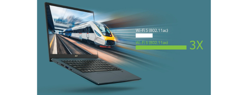 Acer Swift 3X SF314-510G-56T6 Notebook (NX.A0YST.00B) (Steam Blue) (โน๊ตบุ๊ค)