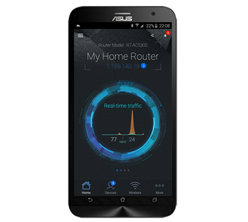 ASUS AC750 Dual Band WiFi Router with high power design, VPN server and time scheduling (RT-AC53)