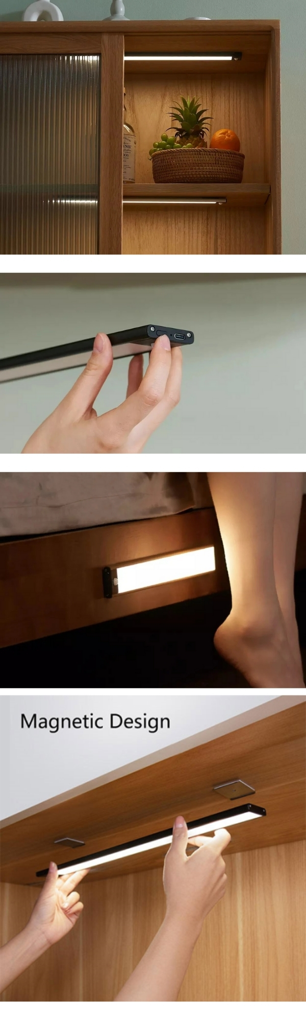 Yeelight Carman Cabinet Light แผ่นไฟเซ็นเซอร์กลางคืน
