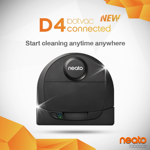 Neato Robotics D4 Connected Laser Guided Robot Vacuum