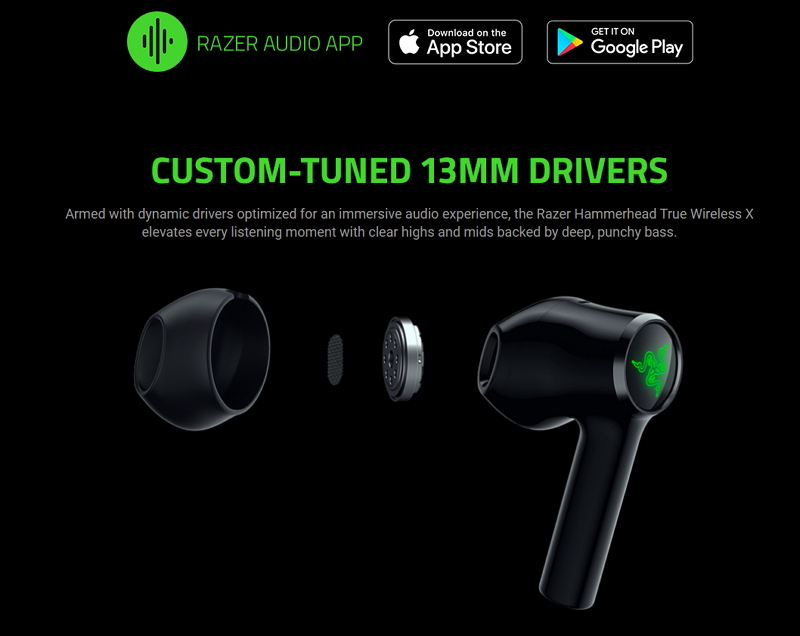 Razer Hammerhead True Wireless X (หูฟังไร้สาย)