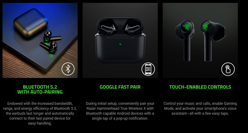 Razer Hammerhead True Wireless X (หูฟังไร้สาย)