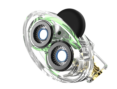 VJJB N1 Transparent Dual Driver Headphones