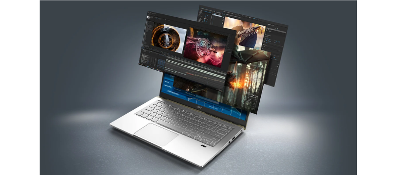 Acer Swift X SFX14-41G-R86R Notebook (NX.AU6ST.001) (Safari Gold) (โน๊ตบุ๊ค)