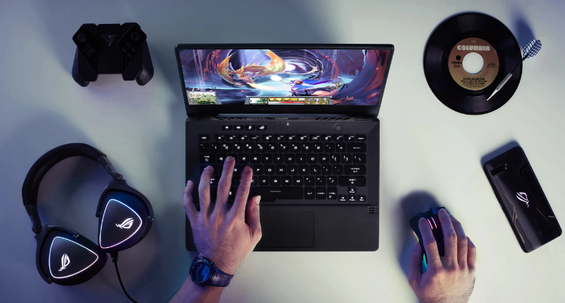 Asus ROG Zephyrus G14 GA401IHR-HZ027TS (Eclipse Gray) (โน๊ตบุ๊คเกมมิ่ง)