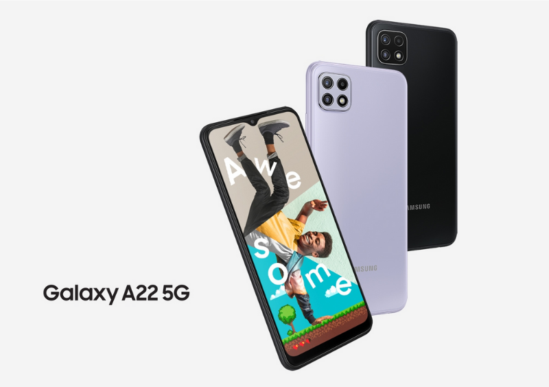 SAMSUNG Galaxy A22 5G (RAM 8 + ROM 128 GB) Smartphone ประกันศูนย์ไทย