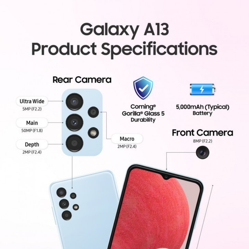 SAMSUNG Galaxy A13 (RAM 4GB / ROM 128GB)