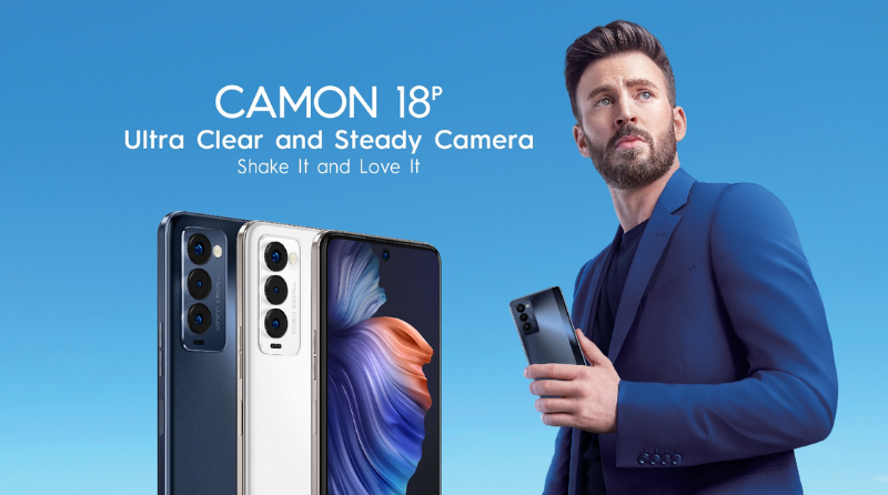 Tecno Camon 18P (RAM 8 + ROM 128) สมาร์ทโฟนเทคโนประกันศูนย์ 1 ปี