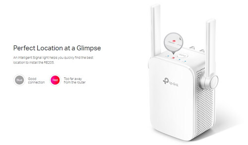 TP-Link RE205 อุปกรณ์ขยายสัญญาณ Wi-Fi Repeater (AC750 Wi-Fi Range Extender)